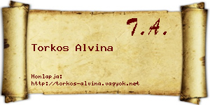 Torkos Alvina névjegykártya